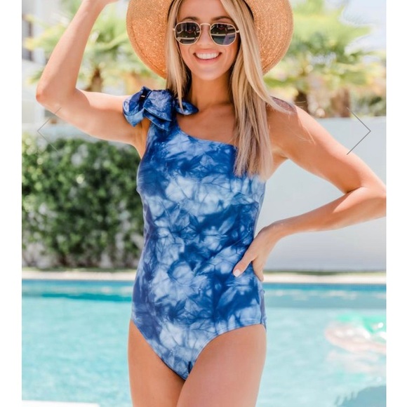 Pink Lily Other - Tied dyed swim suit